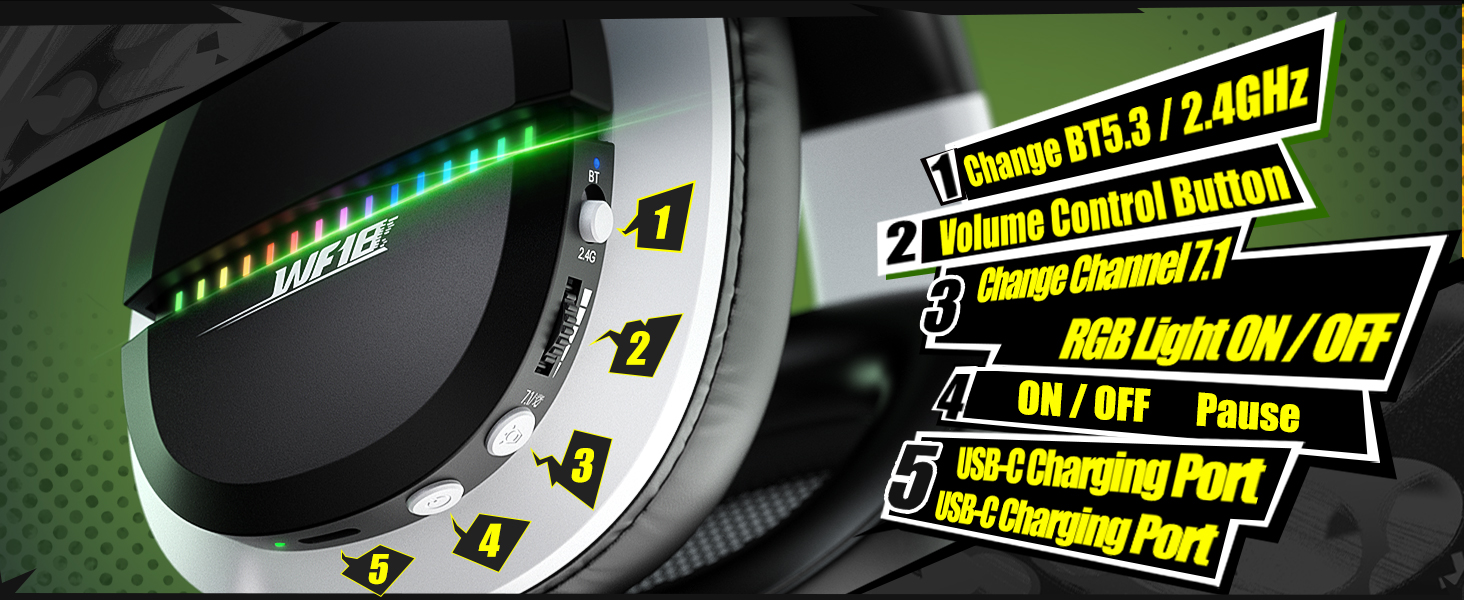 wireless headset for ps5 pc switch mobile