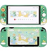 Sanfulin Protective Case for Nintendo Switch 2, Hard Back Shell + 2 Silicone Anti-Slip Controller...