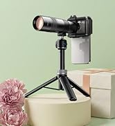 MIAO LAB 30X Telephoto Lens, High Power HD Telephoto Phone Lens with Adjustable Tripod and Univer...