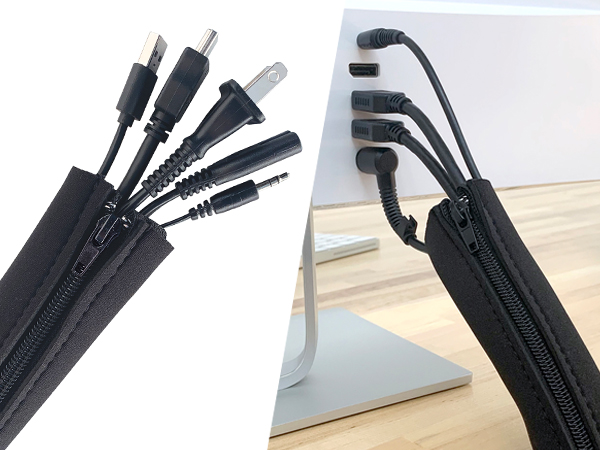 Cable Sleeves Zipper Office Mobile