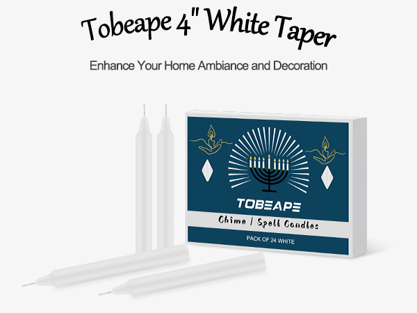 white taper candles