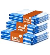 Vacuum Storage Bag Set, 6 Pack 3 Size Vacuum Seal Space Saver Bag for Clothes and Travel, Space S...