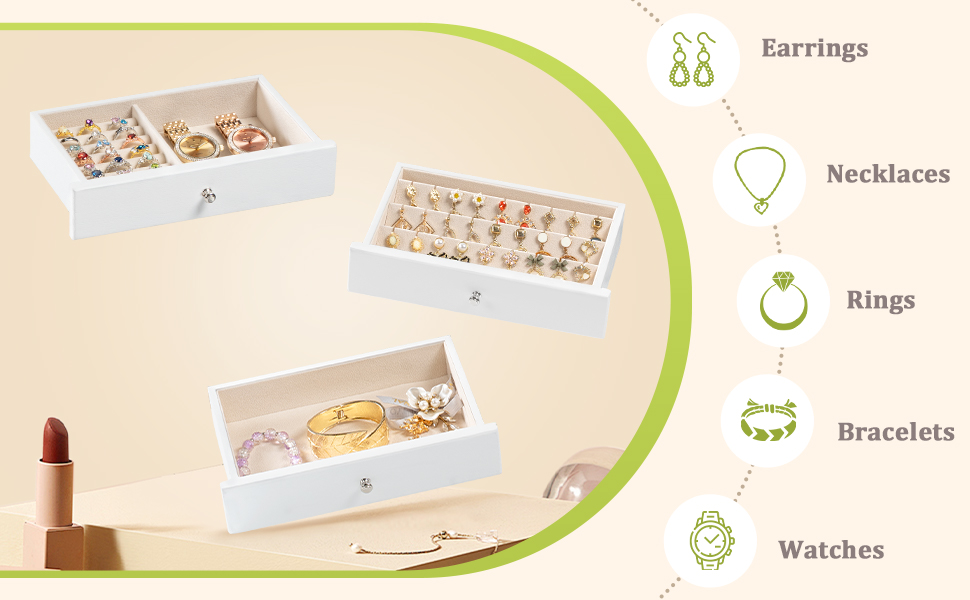 jewelry box organizer jewelry boxes for women earring holder organizer for girl