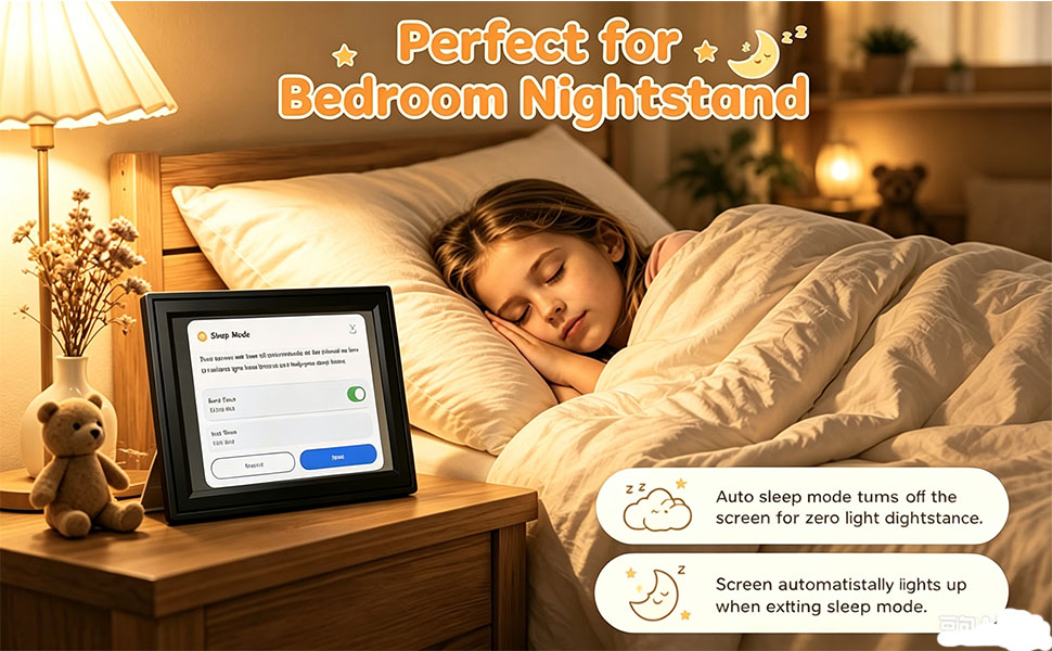digital picture frame sleep