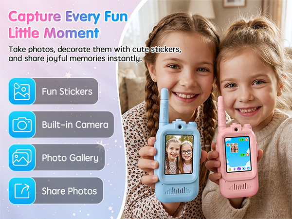 Kids Walkie Talkies with Video 6A