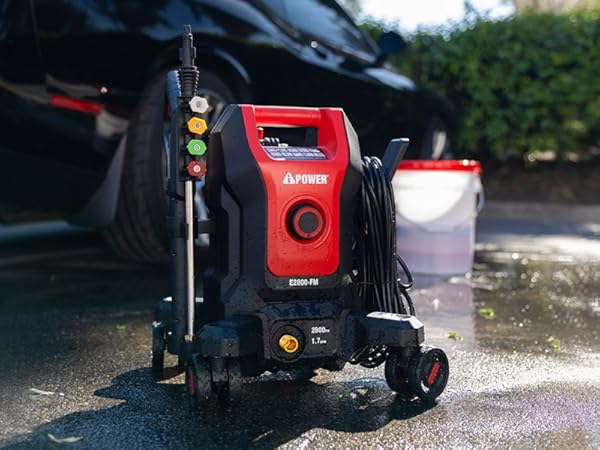 electric powered pressure washer