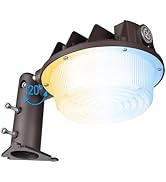 TORCHSTAR 3CCT LED Barn Light Adjustable, Dusk to Dawn Area Lights with Photocell, Update 40W/60W...