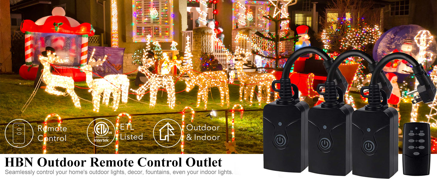 outdoor remote control outlet plug