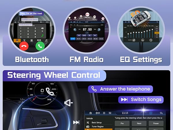 Built-in Bluetooth and FM RDS Radio