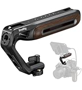 SmallRig Wooden Top Handle with NATO Clamp &amp; NATO Rail, Wooden Top Handle for Camera Cage, Load C...