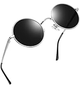 Joopin Retro Small Round Sunglasses Hippie Circle Sun Glasses Polarized UV400 Protection Metal Sh...