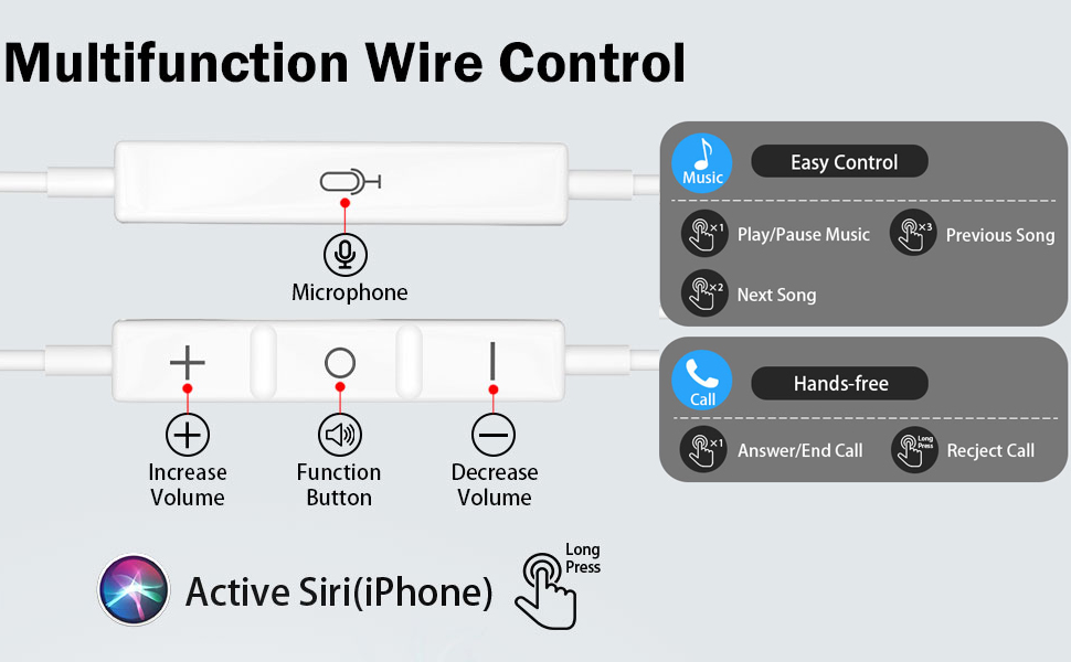 Lightning iPhone Headphones Wired Earbuds/Earphones
