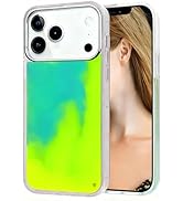 Losin Fluorescent Case Compatible with iPhone 17 Pro Max Quicksand Case Liquid Glow Sand Phone Ca...
