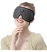uncn Heated Eye Mask for Dry Eyes, Cordless Eye Mask with Built-in 2500mAh Battery, Eye Warm Comp...