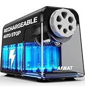 AFMAT PSD1 6-Hole Electric Pencil Sharpener, Heavy Duty Classroom Pencil Sharpeners for 6-11mm Pe...