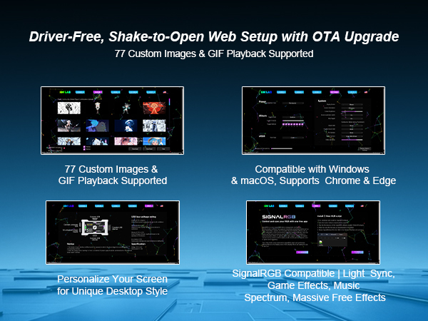 Driver-Free, Shake-to-Open Web