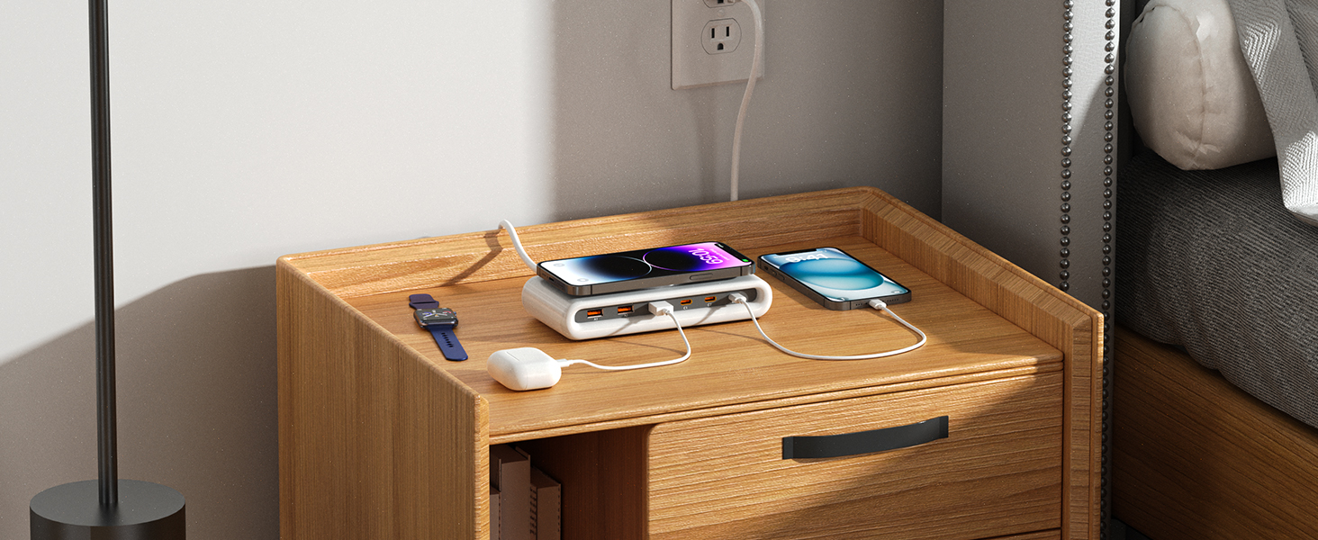 multi port usb charging station perfect for badroom