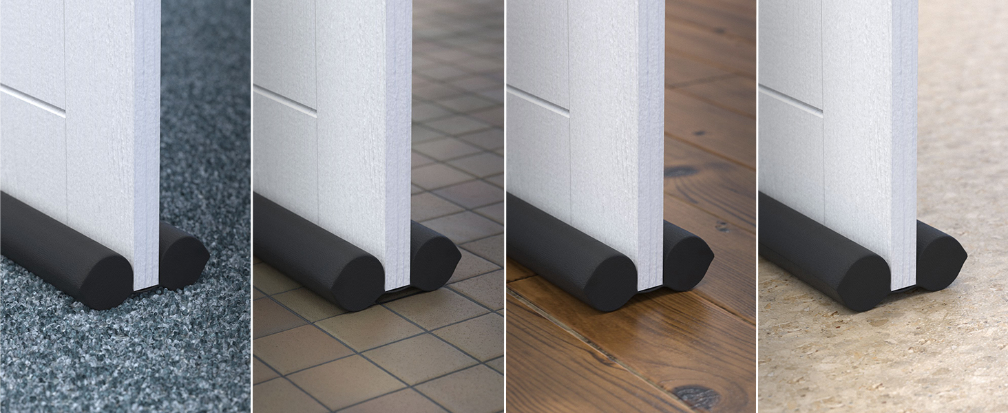 Door cold air blocker, bottom of door draft blocker, draft door stopper for bottom of door