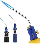 GASPOWOR Propane Torch Head with igniter, Trigger Start Gas Torch Head for Propane, Map Pro Torch...