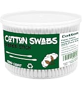 Cotton Swabs with Paper Sticks 500ct,Double Tipped Natural Cotton Buds