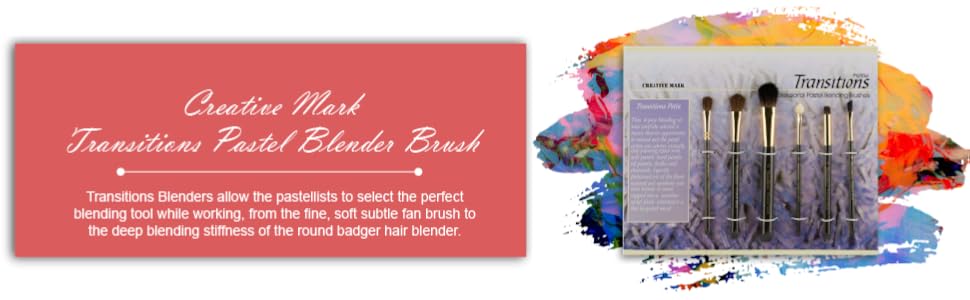 Professional Artist Petite Transitions Pastel, Chalk and Charcoal Pastellist Blender Brush