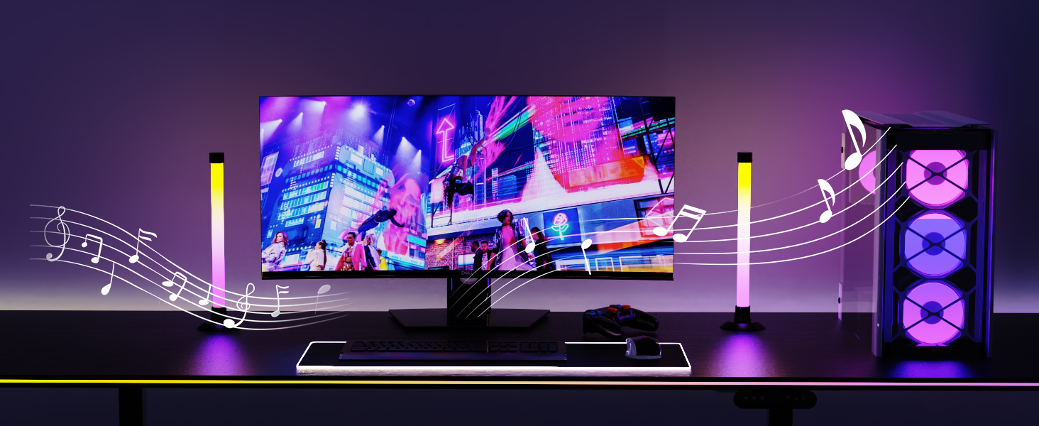 monitor backlight gaming desk accessories