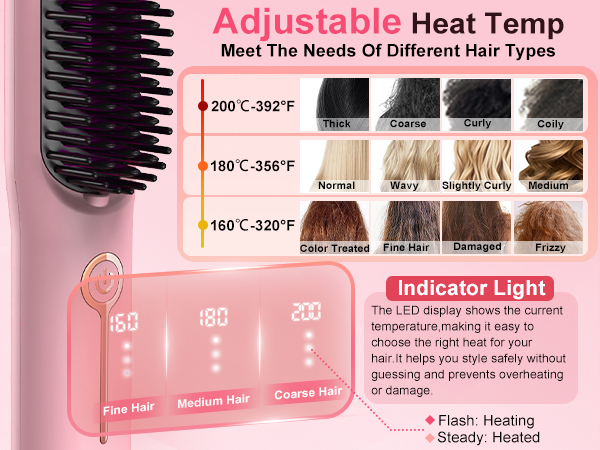 hair straightening brush