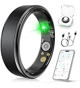 Domhong Smart Ring for Women Men, Health Fitness Tracker Ring with Sleep Monitoring/Heart Rate/Bl...