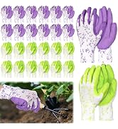 ?24 Pairs Gardening Gloves for Women Bulk,Thorn Proof Breathable Work Gloves with Latex &amp; Texture...