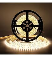 SUPERNIGHT Bright 600pcs LED Strip Waterproof Warm White 4000K, Super Bright 600pcs LEDs, 16.4ft ...