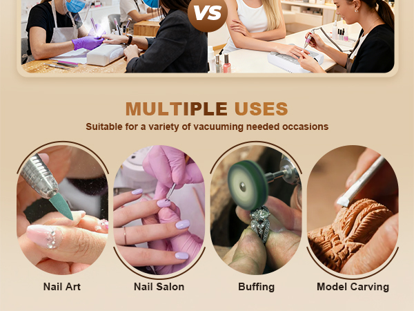 multiple uses for rechargeable nail dust collector