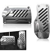 Arwrilt 2 PCS Car Foot Pedal Pads, Brake and Accelerator Pedal Cover Sets, Non-Slip Pedal Cover M...