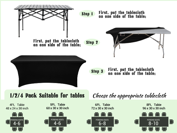vendor table covers cloths for 6 foot rectangle tables