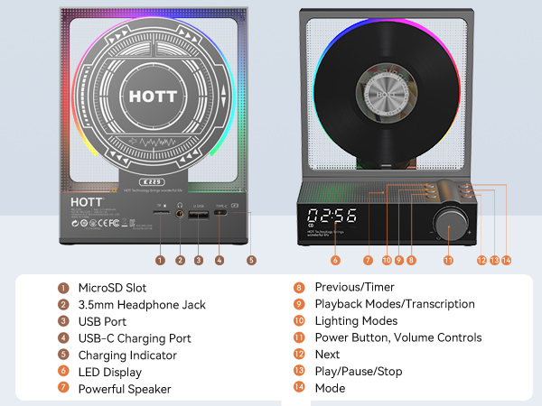 CD Player with Speakers
