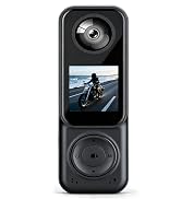 JYSECURE Pocket Camera 4K Output 64GB, WiFi Body Cameras with Audio and Video Recording, Dual Len...