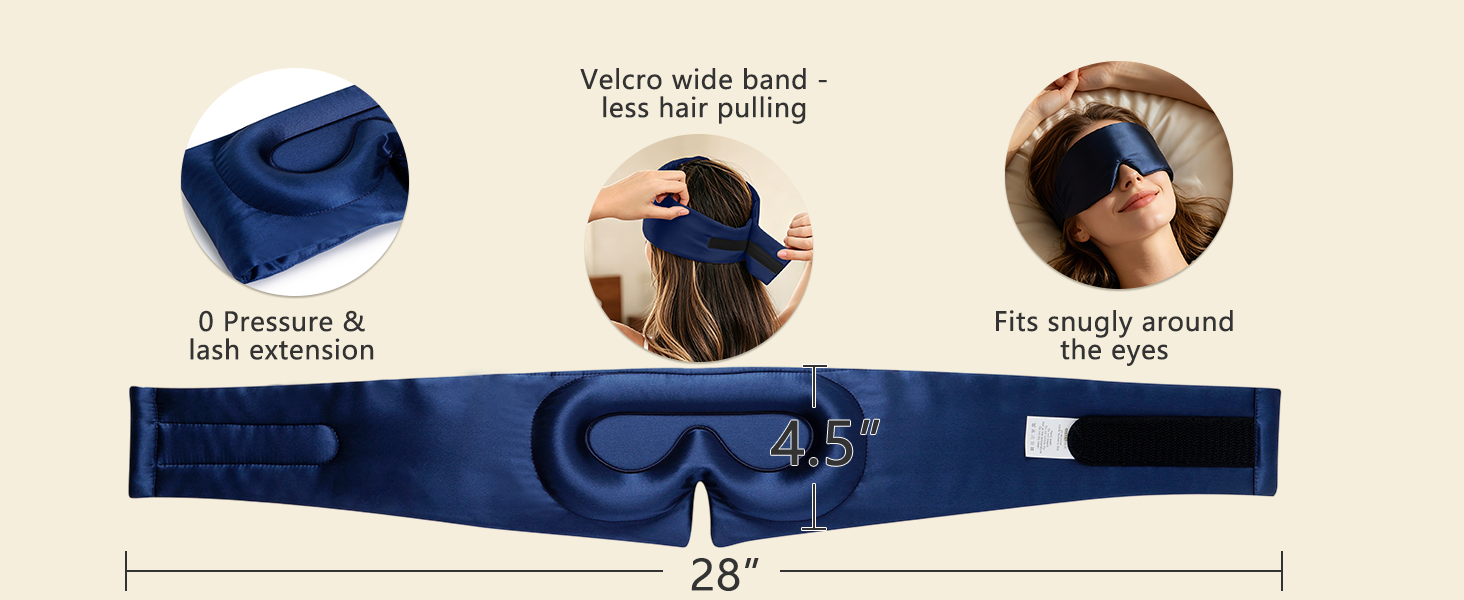No trace fitting design, leaves no indentation on face after taking off.