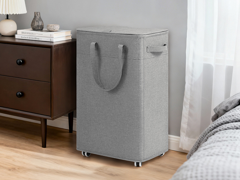 Goodpick Laundry Basket with Wheels and Lid