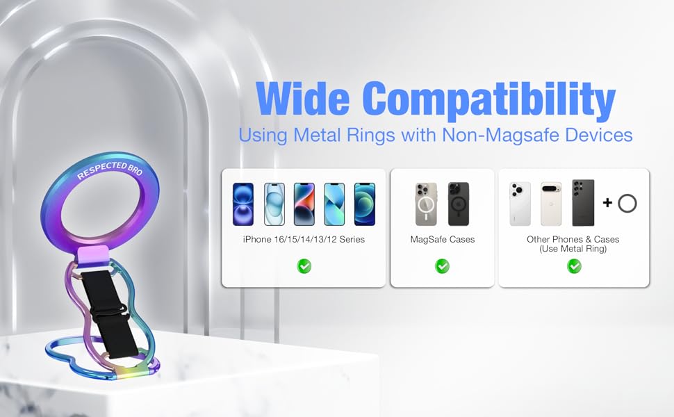magnetic phone kickstand, magnetic phone grip holder, cell phone magnetic ring, magnetic straps