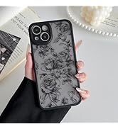 XIZYO for iPhone 13 Case, Floral Rose Flower Cute Phone Case for Women Girls Aesthetic Pattern Pr...