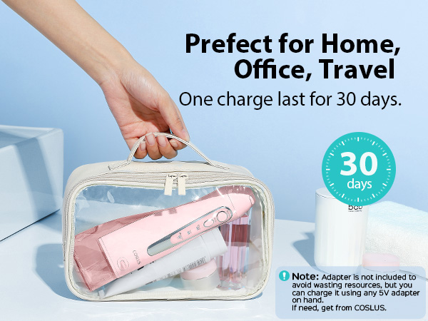 Selección de dientes dentales Flosser de agua COSLUS Water Dental Flosser Teeth Pick Pink