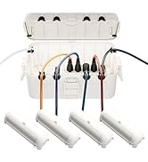 RESTMO 5-Piece Outdoor Waterproof Electrical Box Set – 12.5" x 8.5" x 5" Large & 7.1" x 2.3" x 2....