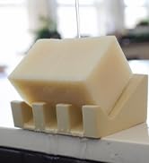Silicone Soap Dish – 2 Pack, Waterfall Drainer Soap Holder for Bathroom, Suction Cups for Non-Sli...