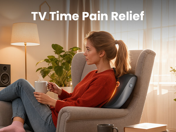 neck and back massager with heat