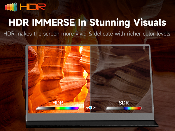 AYY Portable Monitor for Laptop 15.6 Inch FHD 1080P