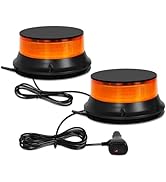 HLauto BC900 2 in 1 LED Beacon Strobe Lights: 10V-80V Amber 90 LED Emergency Safety Warning Flash...