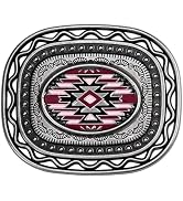 TYWestyles Western Buckles for Women - 1 1/2 Antique Silver Engraved Floral Stylish Heavy-Duty Vi...
