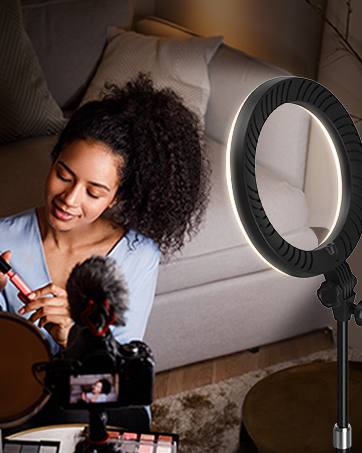 ring light stand selfie lighting desk clip lights video recording laptop ringlight streaming led 