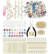 FIVEIZERO 359Pcs Charms Lip Gloss Keychain Making Kit, Charm Making Kit, Bag Charm Kit, Keychain ...