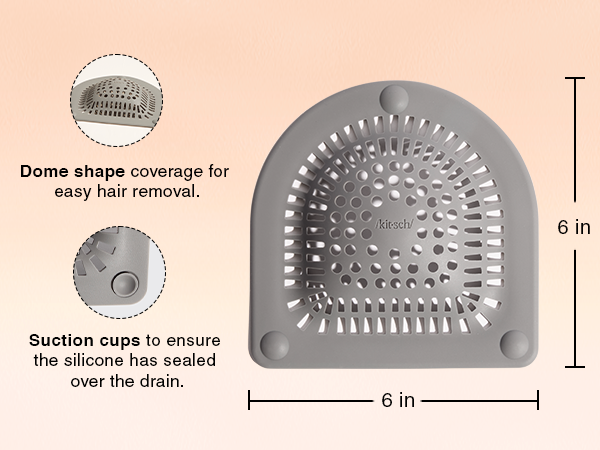 hair catcher shower drain tub shroom cover bathtub stopper bathroom sink protector strainer silicon