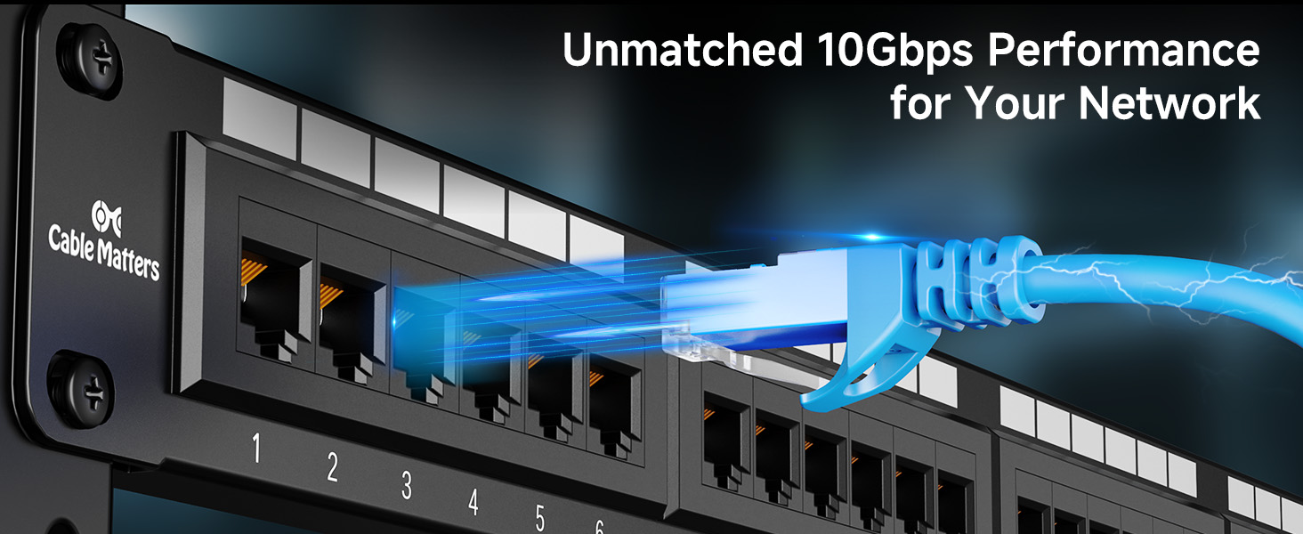 Future-Proof 24 Port Patch Panel with POE Support